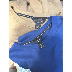 Shaquille O'Neal 4XL Men's Two Knit Crew Neck Long Sleeve NWT MSRP 80 Lot‎ of 2